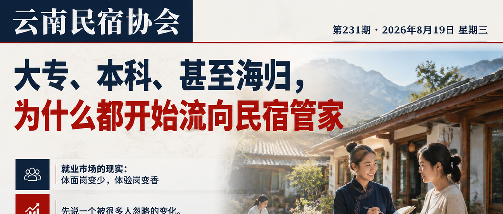 大专、本科、甚至海归，为什么都开始流向民宿管家｜民宿管家、甚至海归
