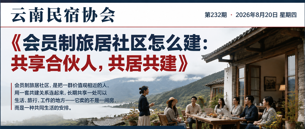 会员制旅居社区怎么建：共享合伙人，共居共建｜闲鹤庄旅居基地、在营基地