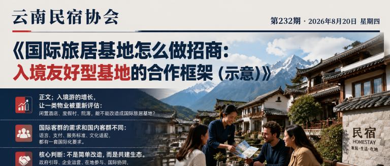 国际旅居基地怎么做招商：入境友好型基地的合作框架（示意）｜国际旅居基地、入境友好